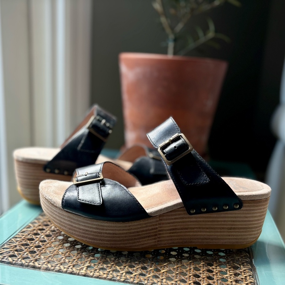 Women's Black Platform Sandals by Dansko - 39 EU